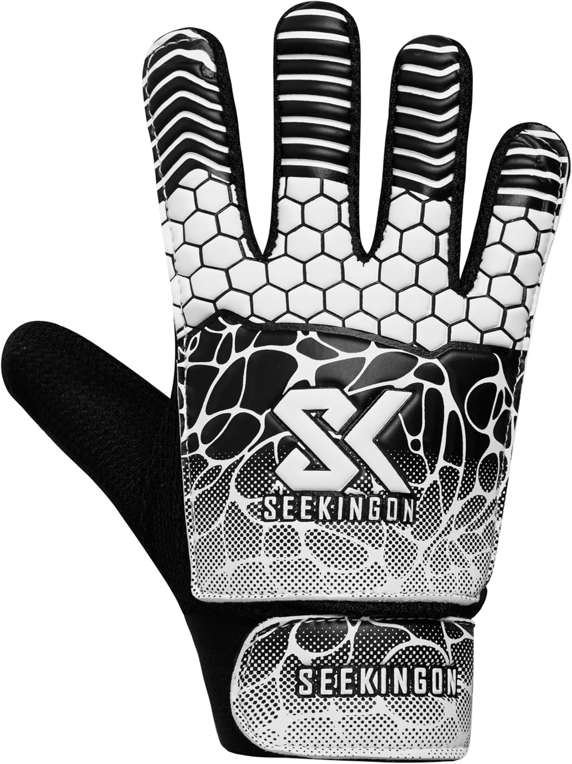 Skiennix Soccer Goalie Gloves - Youth Football Goalkeeper Gloves with Double Wrist Protection | 4mm Super Grip Palm