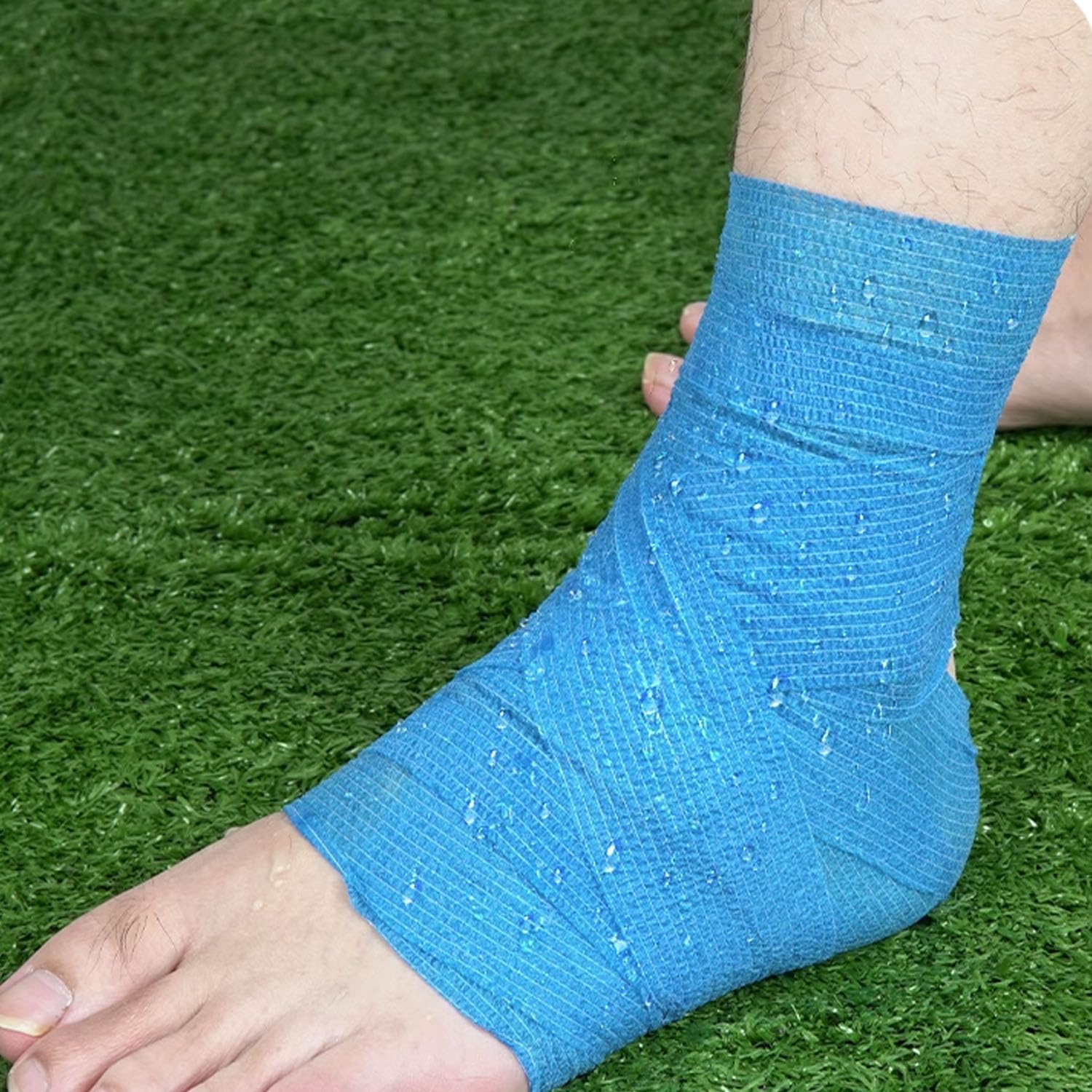 Skiennix Self-Adhesive Bandage Wrap - 2 Inch x 5 Yards, Breathable Elastic Tape for Sports & Pets