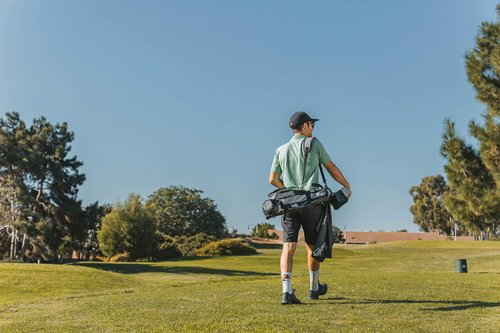 Sunday Golf Microfiber Golf Towel 14 x 40 inches| Premium Fabric | Waffle Pattern with Center Slit