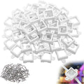 H705 LED Light Mounting Bracket Clips - Waterproof Set with 80 Screws for Outdoor Installation