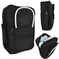 Golf Valuables Pouch & Golf Ball Carrier Bag with 3 Zipper Pockets, Holds 20–25 Balls for Tees & Accessories (Men & Women)