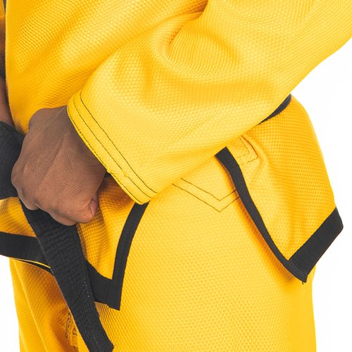 KO Sports Gear – Adult Gi Uniform Set, BJJ Jiu Jitsu Gi, Kimono and Pants, Pre-Shrunk (Yellow, A3)