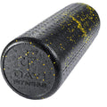 Day 1 Fitness High Density Muscle Foam Rollers - Sports Massage Rollers for Stretching, Physical Therapy, Deep Tissue, Myofascial Release - Ideal for Exercise and Pain Relief - Speckled Yellow, 18”