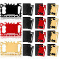 Cholemy 12 Pcs Credit Card Wallet Multitool 46 in 1 Metal Stainless Steel Survival Pocket Tool Multipurpose Bottle Opener Bulk for Men Christmas Stocking Stuffer Gift(Black, Red, Gold,Classic Style)