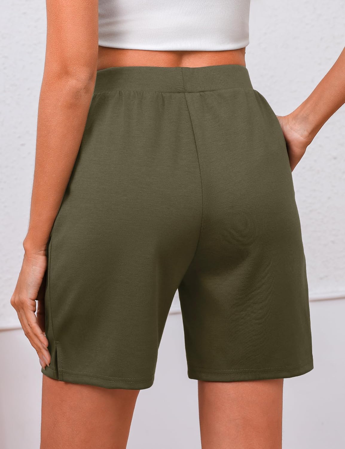 Quenteen Women's Air Layer Shorts - Casual Loose Athletic Running Shorts with Pockets | Summer Comfort