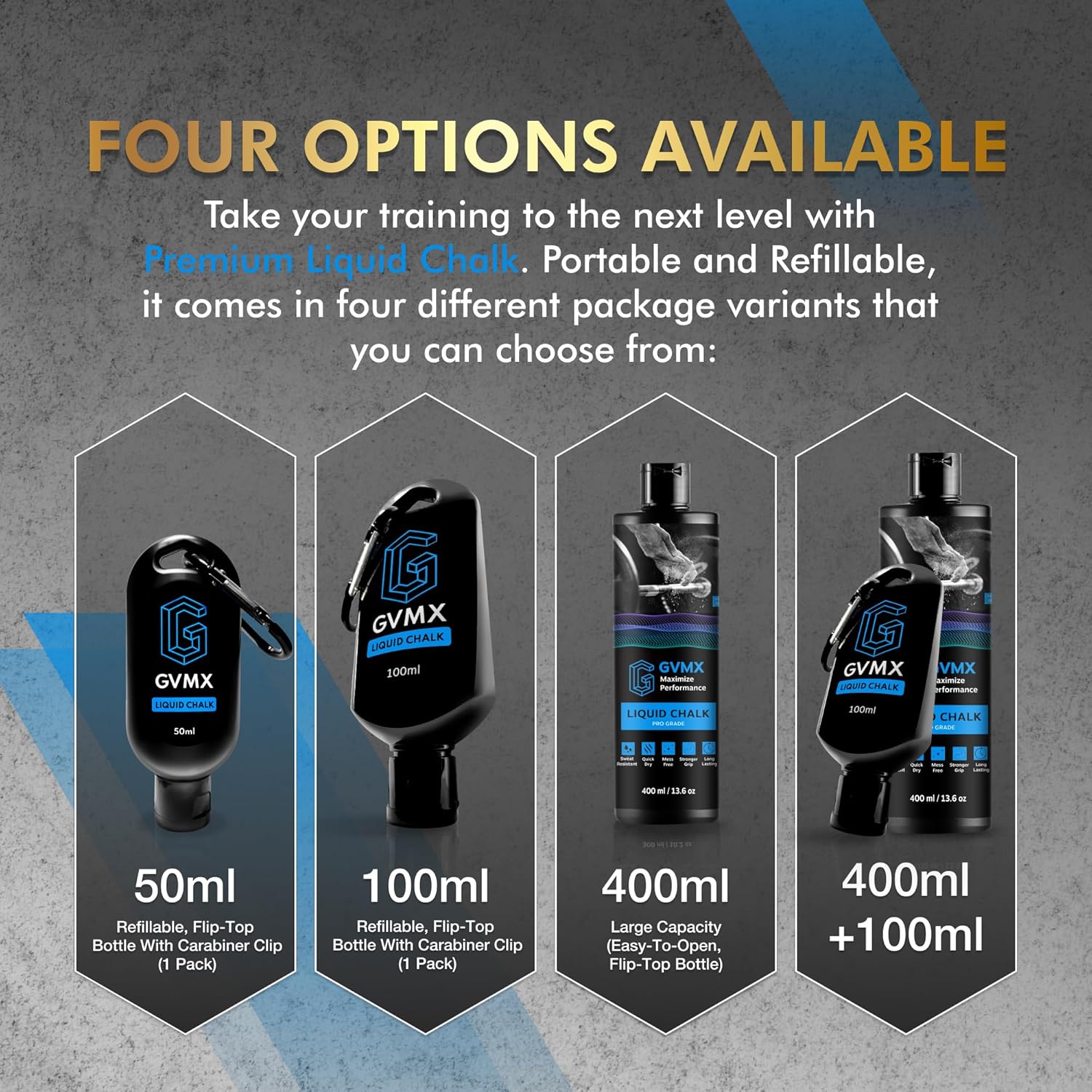 Superior Grip Liquid Chalk by [Brand Name] - Premium Mess-Free Gym Chalk for Weightlifting & Climbing | 50ML/100ML/400ML
