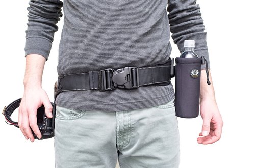 Spider Holster - SpiderMonkey Water Bottle Holder - Self Locking Belt Accessory Clip with Neoprene Drink Holster!