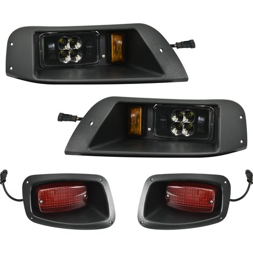SAUTVS LED Headlight and Taillights Kit for E-Z-GO TXT 1995-2013 Golf Cart Accessories, 12V Front Head Light Tail Light Compatible with EZGO TXT 1995-2013 Golf Cart Standard Factory Body