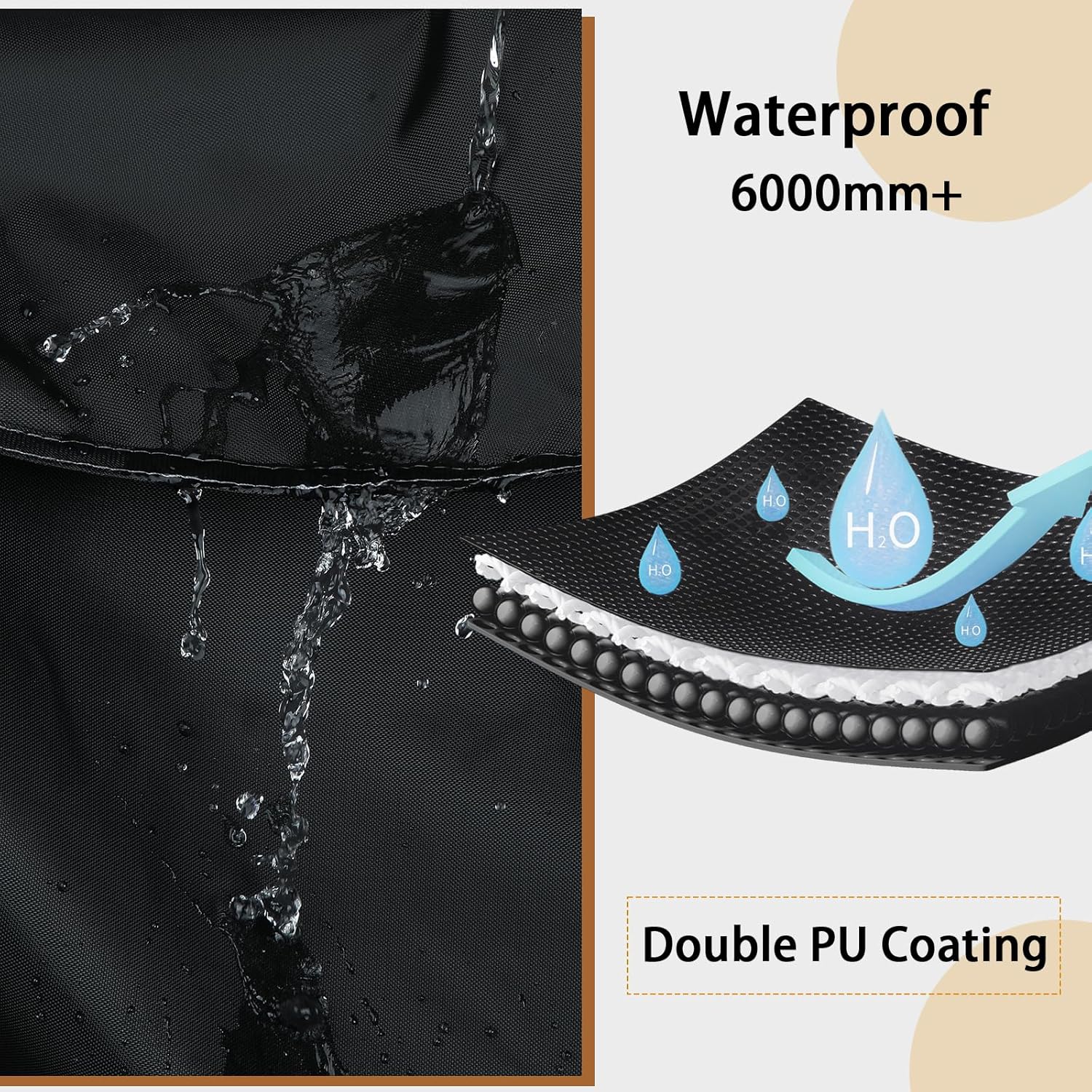 REDRICH Heavy Duty Bike Cover - Waterproof 3-Bike Storage Solution with Lock Holes | UV & Wind Resistant 420D Oxford Material