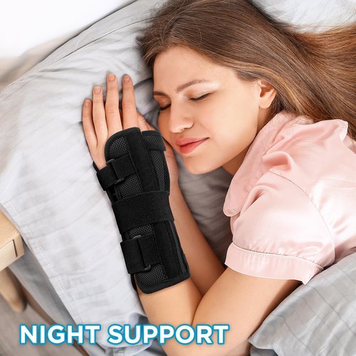 NEENCA Carpal Tunnel Wrist Brace with Thumb Support, Medical Grade Night Support Thumb Spica Splint for Arthritis, Tendonitis & De Quervain’s ((XL/XXL/XXXL, Left Hand))