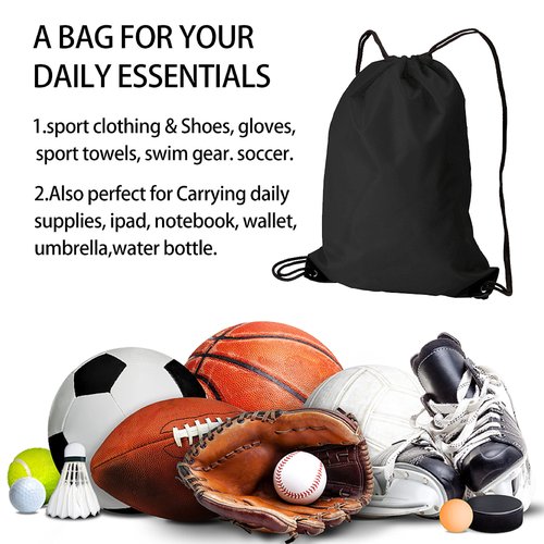 Pishovi Eat Sleep Game Repeat Drawstring Waterproof Backpack, Sports Bag for Men & Women, Player Gifts for Game Lovers
