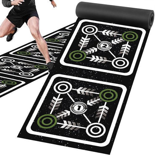 Agility Ladder Mat - 11.9 ft x 1.3 ft | Premium Agility Training Pad for Soccer, Football, Tennis, Boxing