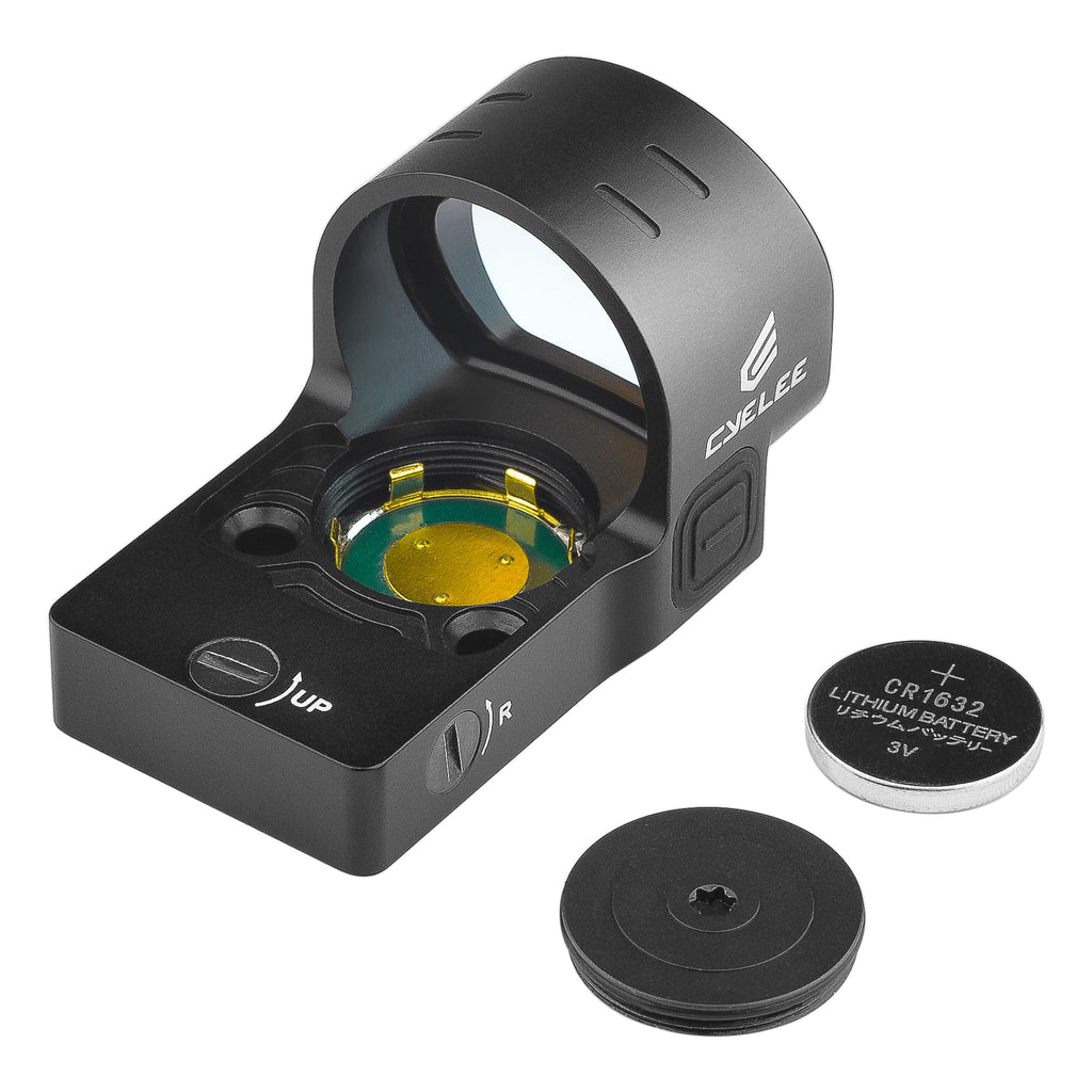 Cyelee Chameleon G-SRS8 Green Dot Sight with STIG-RS for RMR/SRO Footprints - 8MOA Reflex Sight with Large Objective Lens & Motion Deactivated Standby(Similiar to Shake Awake)