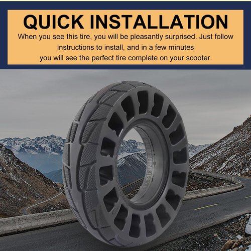 Felixstory 200x50 Solid Tire, 200x50 8''x2'' Scooter Replacement Wheels for Crazy Cart Razor Cart E100 E125 E150 E175 E200 E200s E225 Electric Scooter, 8 Inch Tubeless Rubber Solid Tires