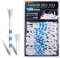 CHAMPKEY Advanced Golf Tees - 5-Prong Design for 50% Ball Contact Surface Optimization | 120 or 100 Pack