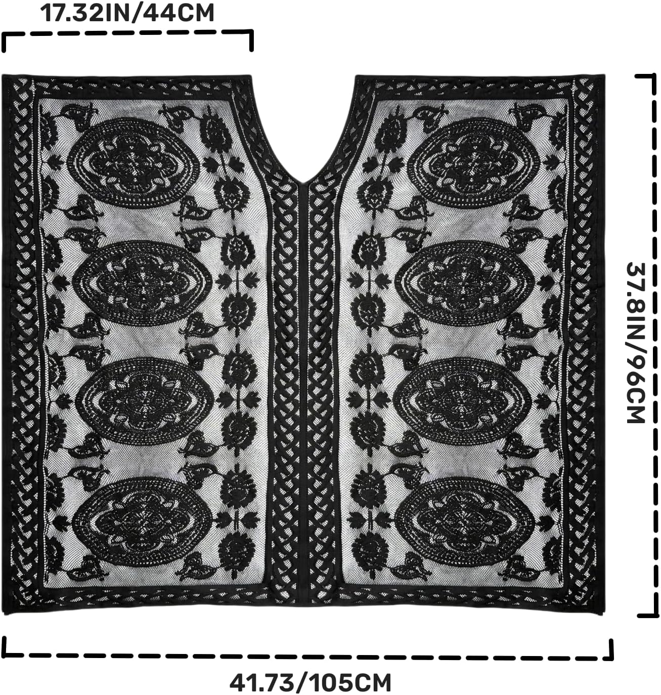 Skiennix Sexy Elegant Lace Beach Cover-Up - V-Neck Bathing Suit Cover-Up for Poolside & Parties
