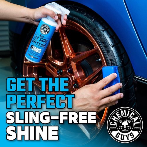 Chemical Guys Silk Shine Tire & Trim Dressing - Non-Greasy Vinyl & Plastic Restorer Spray, 16 fl oz