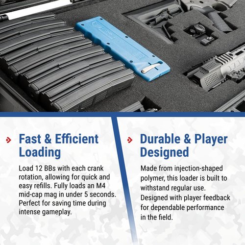 Evike Airsoft - EMG Odin Innovations M12 Sidewinder Speed Loader with M12 Sound-Dampening Buffer (Color: Dark Earth)