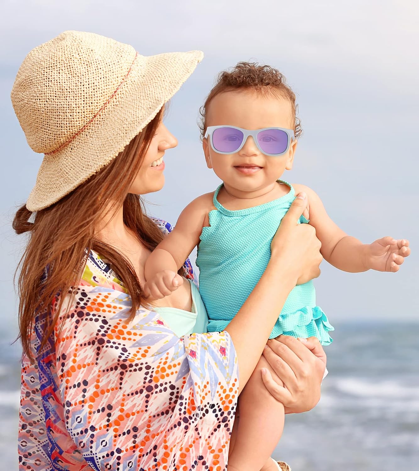 Skiennix Baby Sunglasses - 100% UV Protection for Toddlers & Kids | Ages 0-2 Years, Case Included