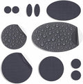 aZengear Repair Patches for Down Jackets - Waterproof Self-Adhesive Nylon Fabric, 11 Pieces, Dark Grey