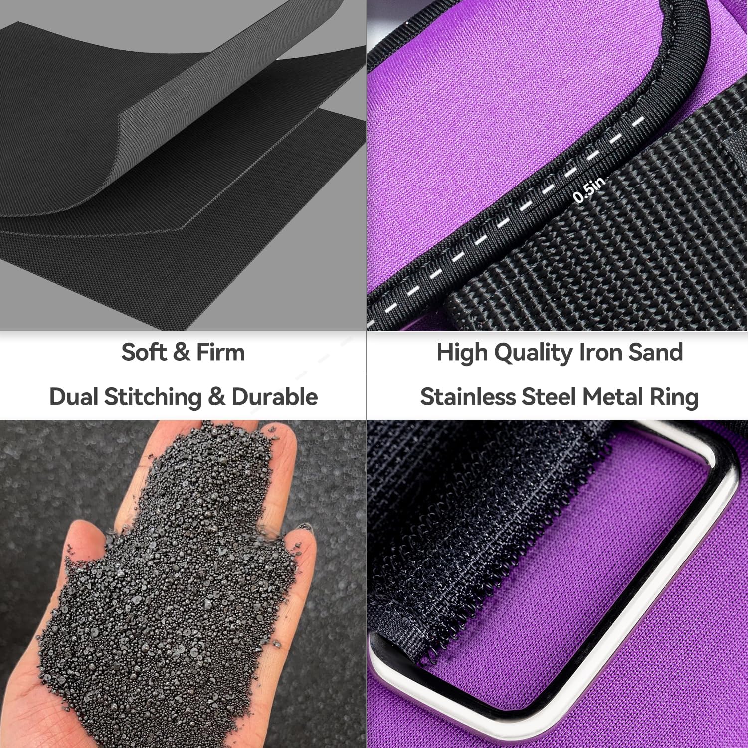 Sportneer Adjustable Ankle and Wrist Weights - Comfortable Fit for Fitness | 1-7 lbs / 1-10 lbs Set