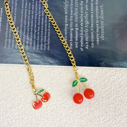 LUHOHI 4Pcs Red Cherry Charms Accessories for Stanley Cup, 3D Cherry Straws Toppers 10mm Cute Reusable Silicone Covers Fruit Set for Stanley 40 30oz Tumbler Handle Water Bottle Decorations