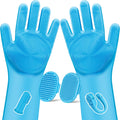 Augwind Pet Grooming Kit - 6PCS for Dogs, Cats & Horses | Includes Bath Gloves & Brush (Light Blue)
