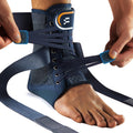 Fitomo Ankle Brace for Men Women with Quick Lace Up, Adjustable Figure 8 Compression Support for Achilles Tendonitis, Ankle Sprain & Swelling Relief for Volleyball, Running & Daily Wear, M