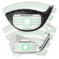 Ultra-Thin Golf Impact Tape by Direct Impact Golf: Combo Pack (100 Driver+100 Iron) Ultra-Thin Golf Impact Tape Labels for Accurate Swing Analysis and Shot Feedback