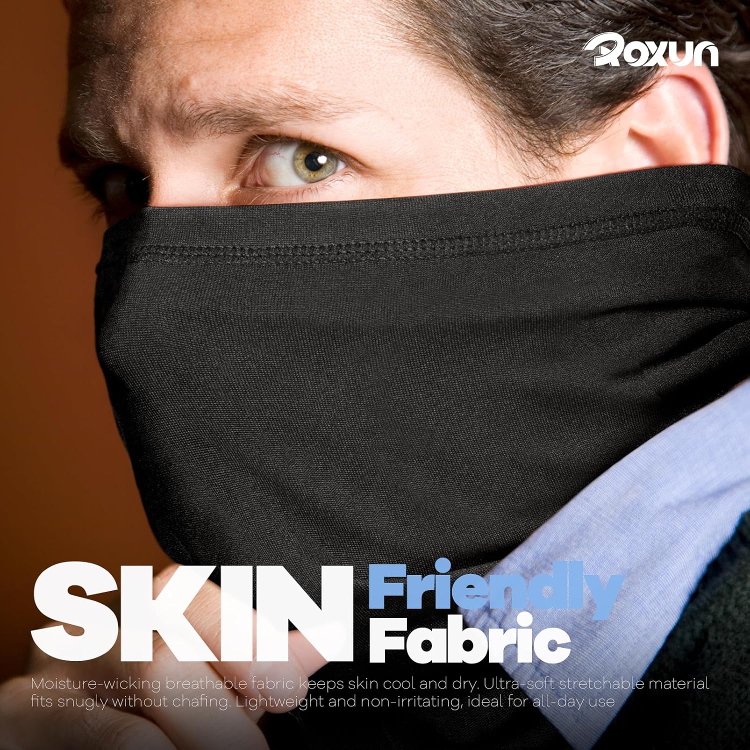 Skiennix Neck Gaiter - Cooling Breathable Face Mask with UV Protection | 4 Pack for Outdoor Activities