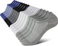 Wernies No Show Socks for Men - Low Cut Ankle Casual Cotton with Non-Slip Grips | Sizes 6-10 & 11-13