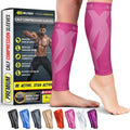 BLITZU Calf Compression Sleeve - Footless Support for Runners | Pain Relief for Shin Splints