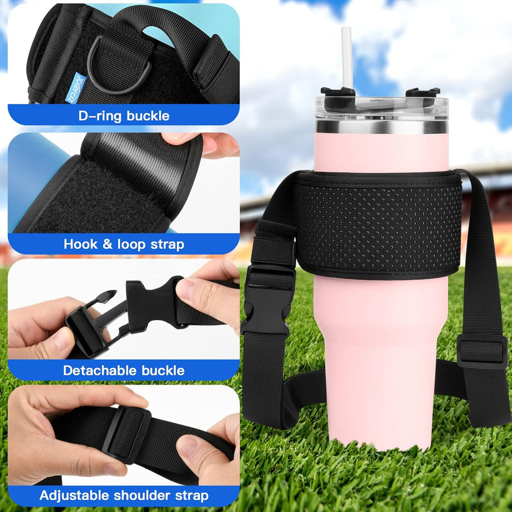 Xxerciz Water Bottle Carrier - Universal Sling Holder for Stanley 40 oz Tumbler | Ideal for Hiking & Camping