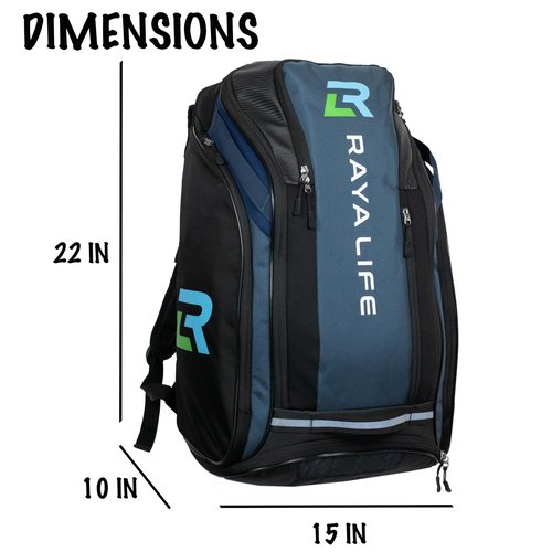 RayaLife Pickleball Bag - Water Proof Pickleball Backpack, Ample storage for Paddles and Gear, Fence Hook, Shoe Compartment