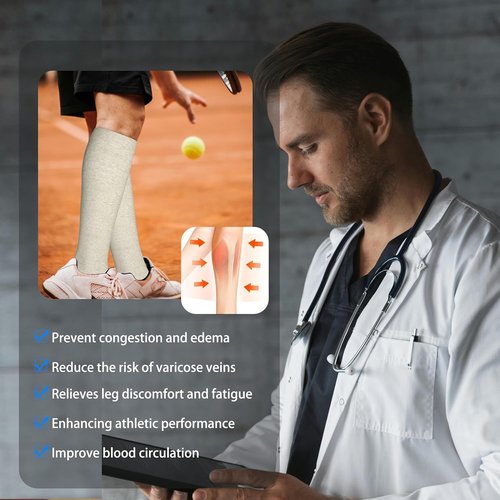LEVSOX Compression Socks - 20-30mmHg Knee High Support for Women & Men | Cute Design for Nurses & Travel
