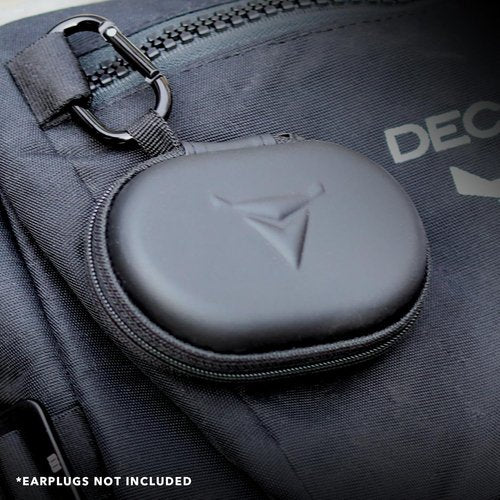 Decibullz Zipper Headphones Carrying Case - Ideal Storage for Earphones & Earplugs | Black