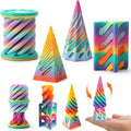JOYIN 4 Pack Impossible Cone Fidget Toys - Pastel 3D Printed Spiral Design for Stress Relief | Perfect Gift for Kids & Adults