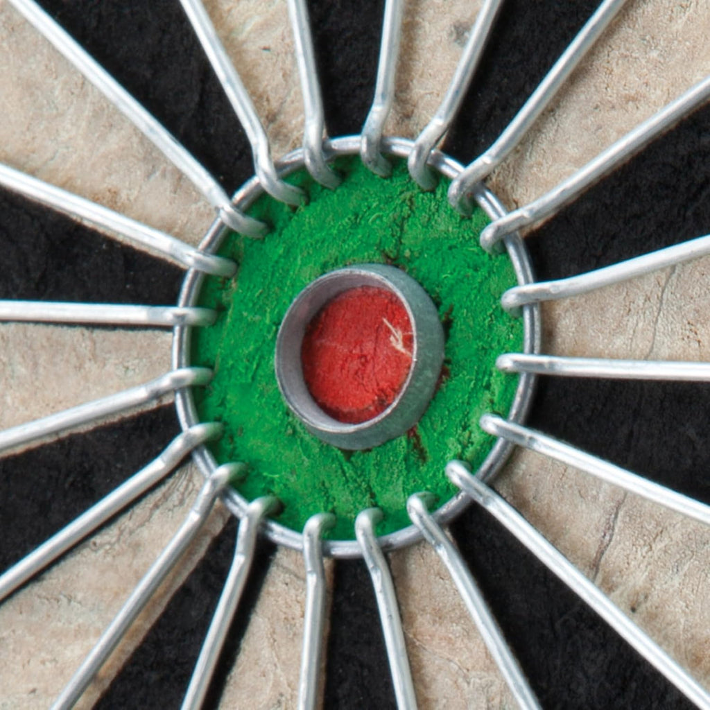Viper by GLD Products Shot King Dartboard Set - Regulation Bristle Steel Tip with Rotating Number Ring & 6 Darts - Black
