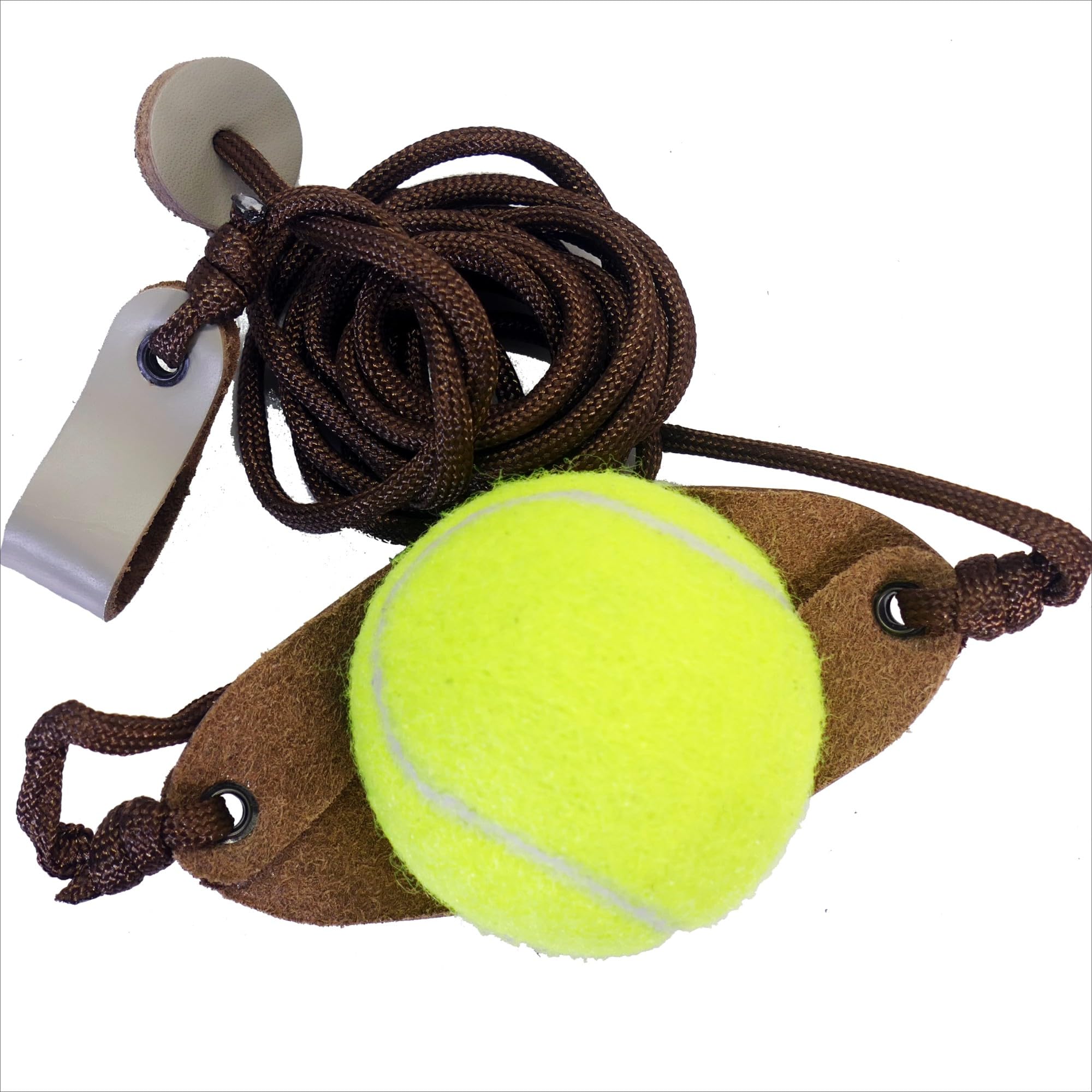 Old-Fashioned Slingshot Rock Sling Tennis Ball Thrower Shepherds Sling (3packs)