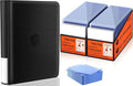 Skiennix Card Sleeve Combo - 200 Hard Plastic & 200 Soft Sleeves with Toploader Binder & 20 Holders