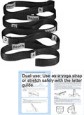 Yoga Strap by Stretching Strap - 10 Loop Non-Elastic Stretch Band for Flexibility & Physical Therapy