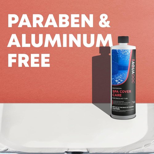 AquaDoc Hot Tub Cover Protector - Spa Cleaner & Protectant for Dirt, Grime & Odors - 16oz Made in USA