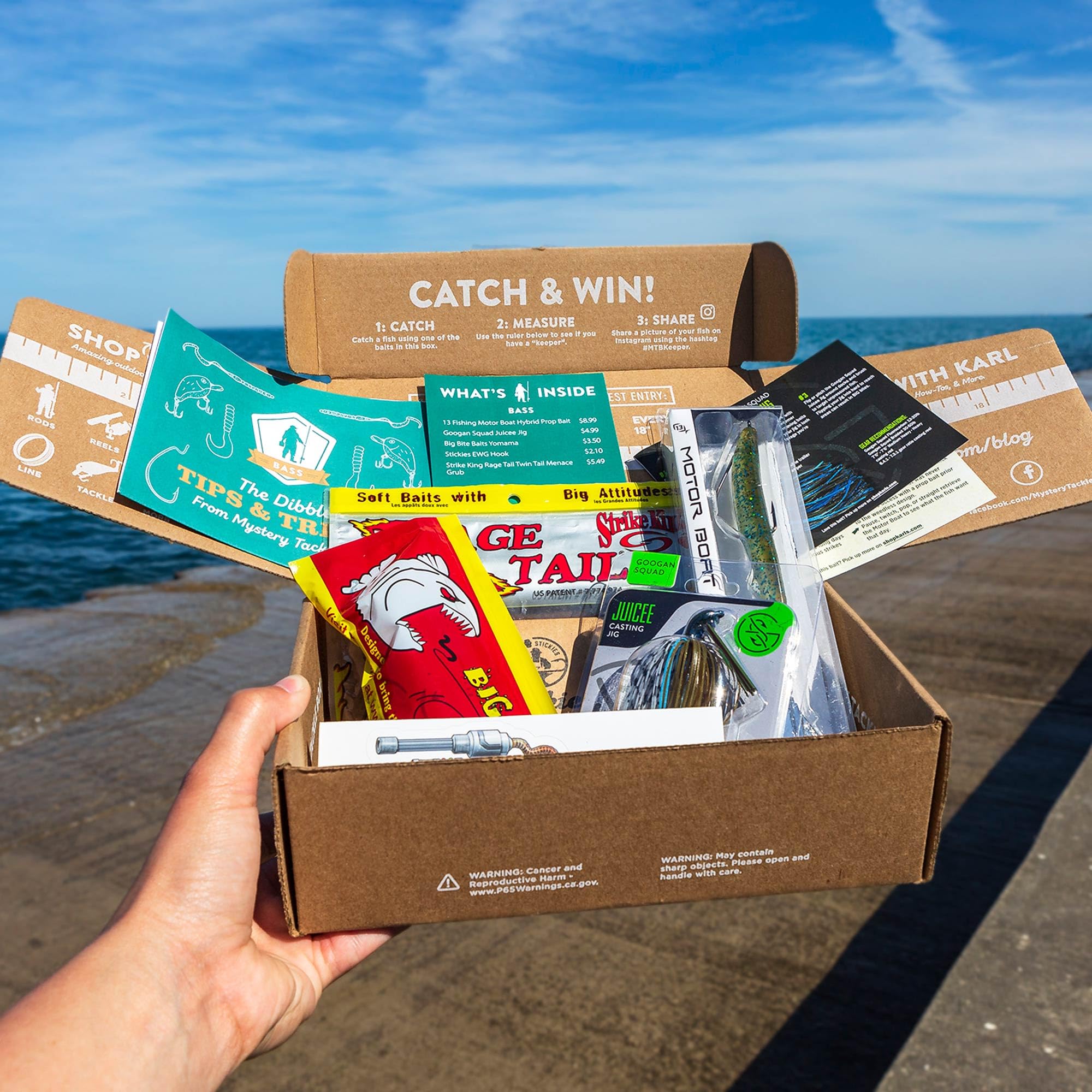 Catch Co Mystery Tackle Box Freshwater Catch All Fishing Kit | MultiSpecies | Largemouth Bass | Smallmouth Bass | Trout | Panfish