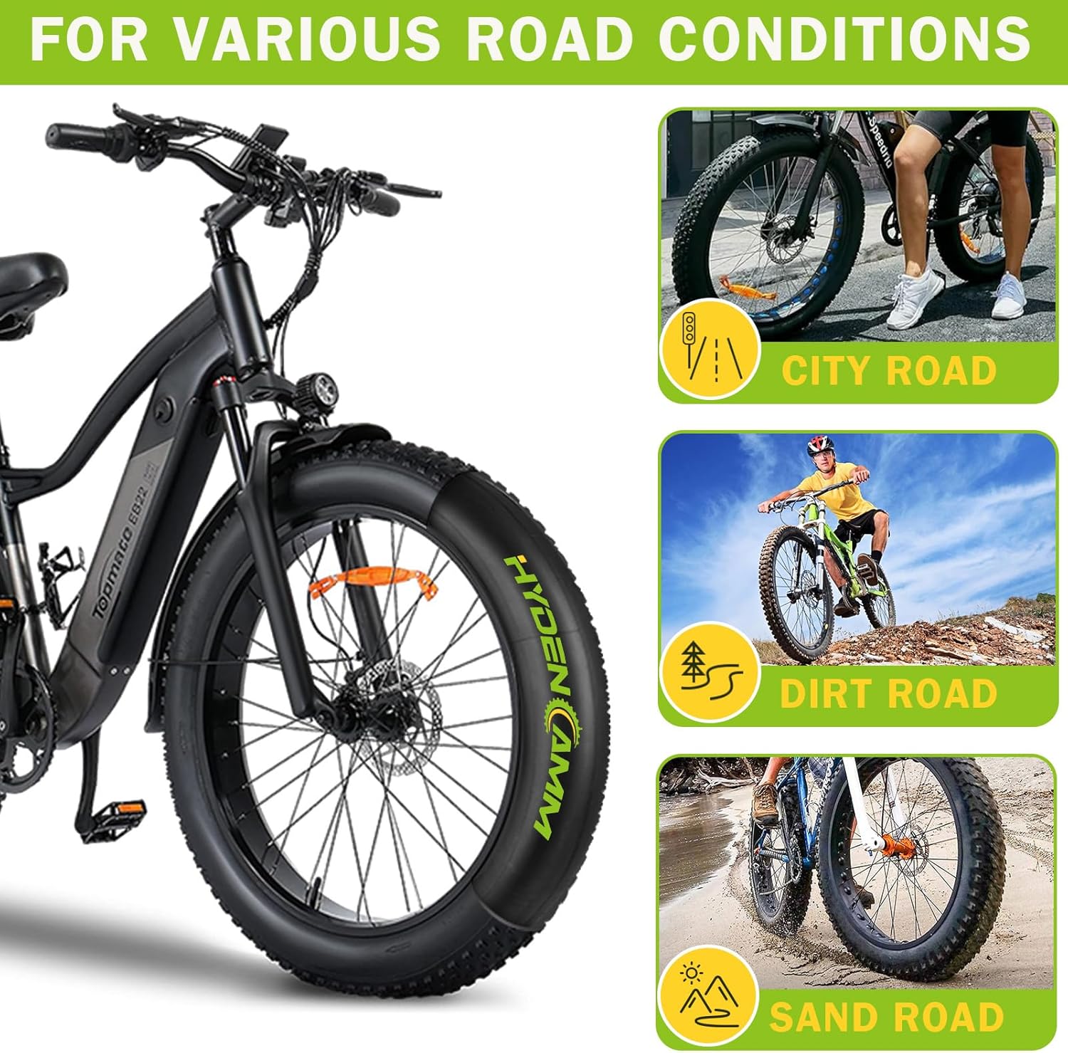 Skiennix Fat Tire Tube - 20"/26" E-Bike Bicycle Tubes with AV 32mm Schrader Valve | Includes 2 Tire Levers