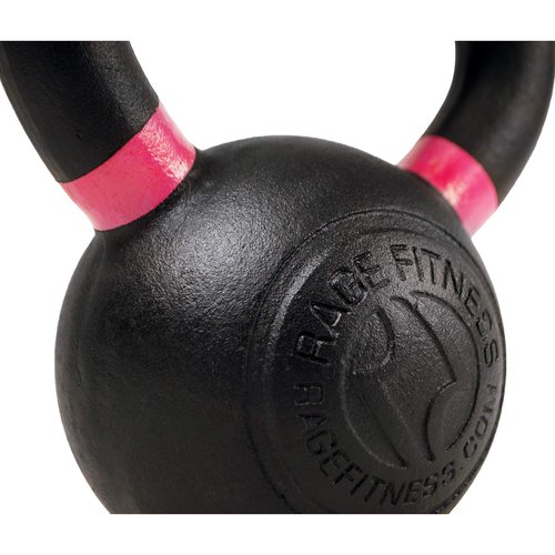 Rage Fitness Powder Coated Kettlebells for strength traininig, conditioning and cross training, Lb and KG Markings, 4 KG