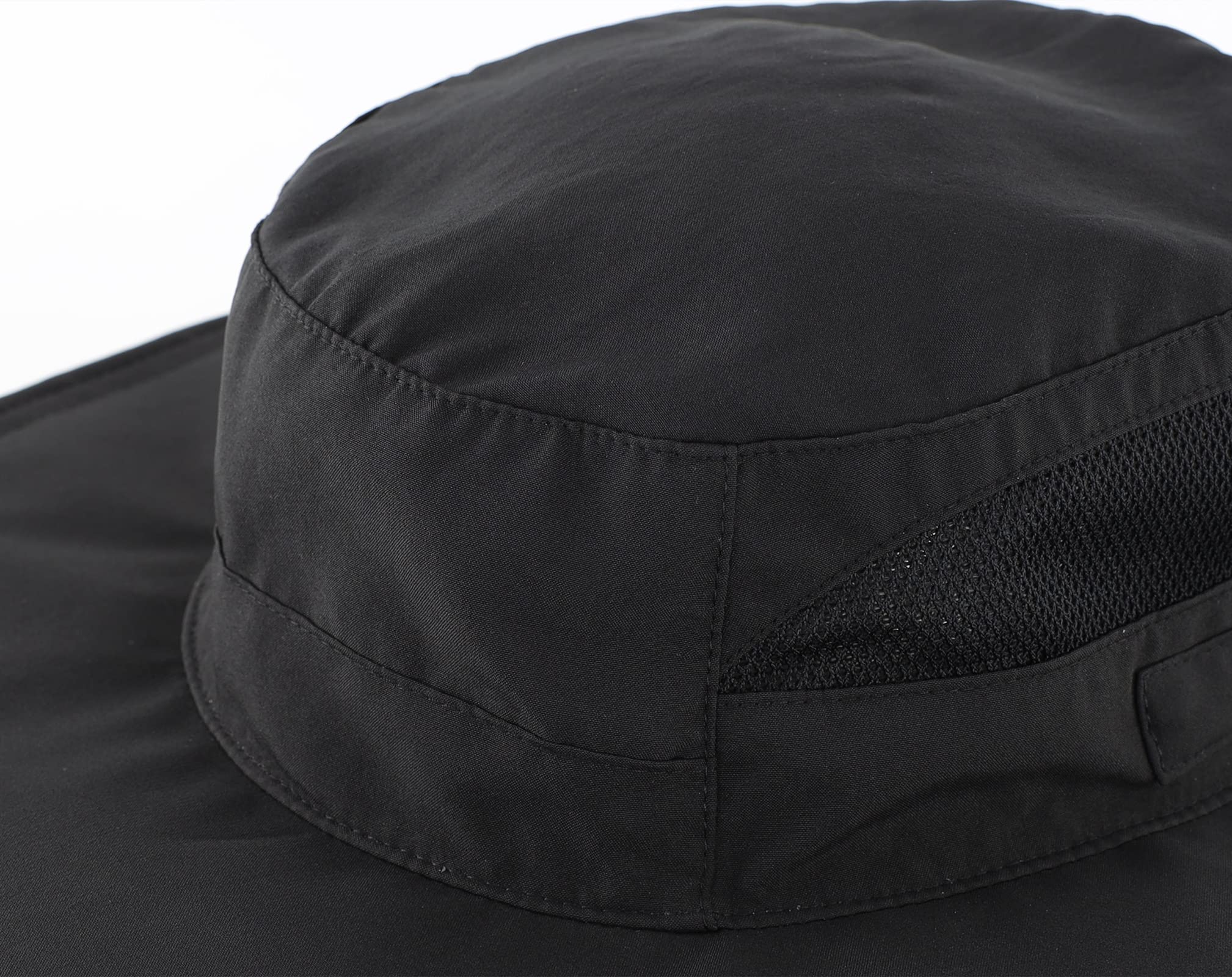 Connectyle UPF 50+ Sun Protection Hat for Women Ladies Sun Hat Quick Dry Summer Beach Hats Foldable Outdoor Safari Hats Black