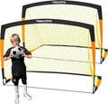 Happy Jump Soccer Goal - Adjustable Sizes 7'x5' to 3'x2.2' | Perfect Soccer Net for Kids' Backyard Fun