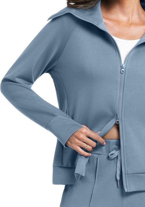 Casly Lamiit Lounge Sets for Women - Stylish Long Sleeve Zip-Up Sweatsuit | Wide Leg Tracksuit