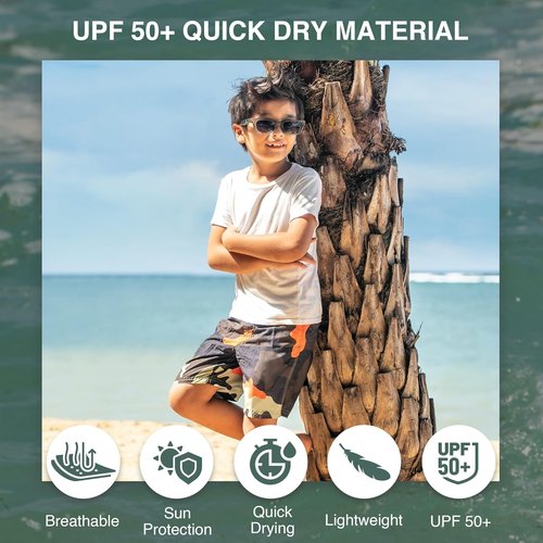 Kanu Surf Boys Viper Quick Dry Swim Trunks - UPF 50+ Sun Protection | Comfortable Fit
