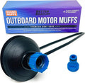 Better Boat Outboard Motor Muffs - Round Water Flusher Hose Adapter for Engine Winterizing